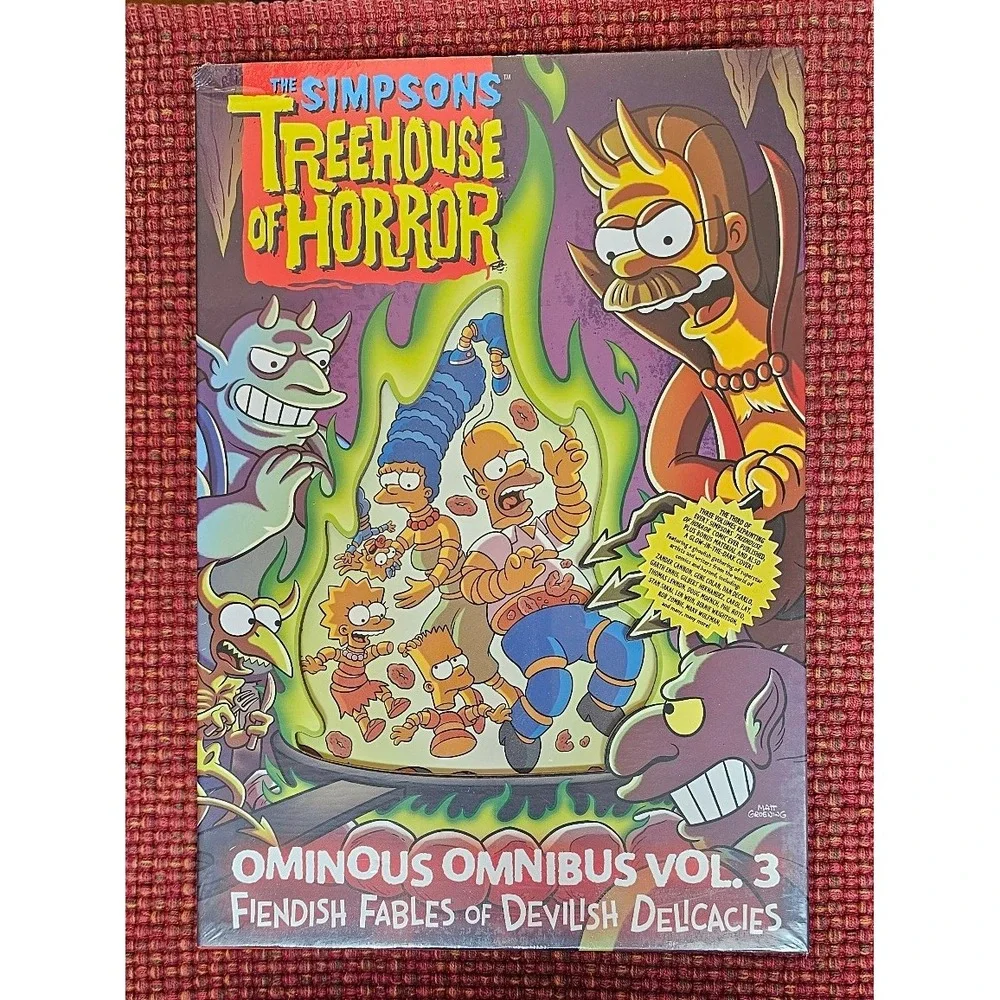 The Simpsons Treehouse of Horror Ominous Omnibus Vol 3 Glow Hardcover Comic Book